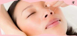 Upper lip Threading