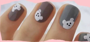 Teddy Nail Art