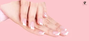 Plain White French Tip Acrylic Nails