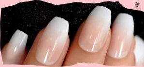 White Ombre Nails