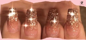 Rose Gold Ombre Nails