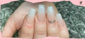 Beige Ombre Nails