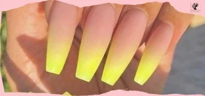 Yellow Ombre Nails