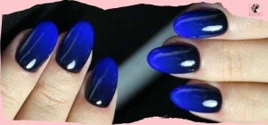 Blue Ombre Nails