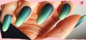 Green Ombre Nails