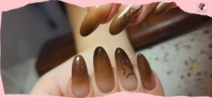 Brown Ombre Nails