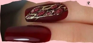 Maroon Ombre Nails