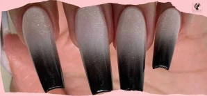 Black Ombre Nails