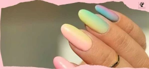 Rainbow Ombre Nails