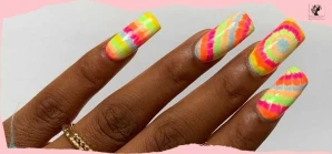 Tie-Dye Ombre Nails