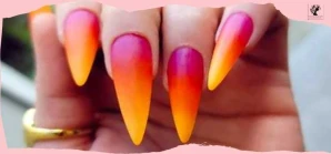 Tropical Ombre Nails