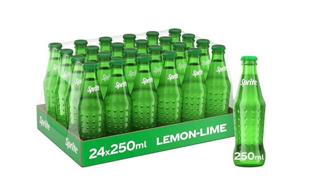 Sprite regular lemon lime glass bottle