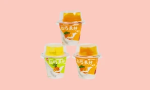 Orange Fruit Yogurt Jelly