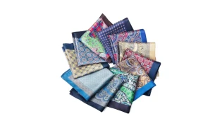 Silk Colorful Floral Pocket