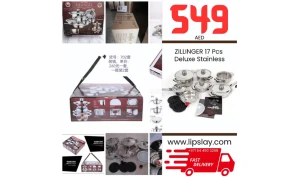 Zillinger 17 Pcs Deluxe Cookware Set