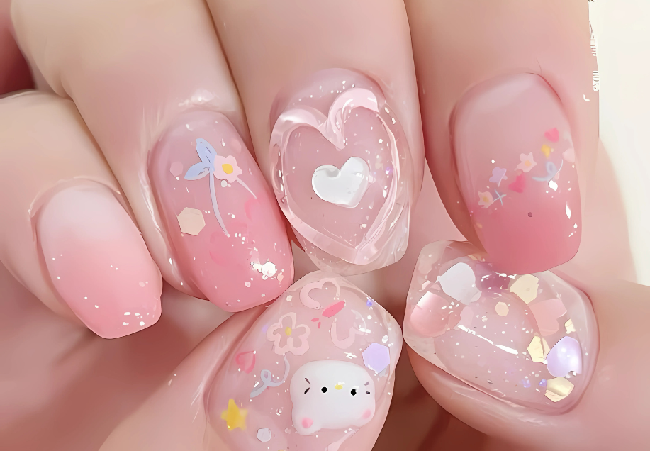 Kitty Nail Art