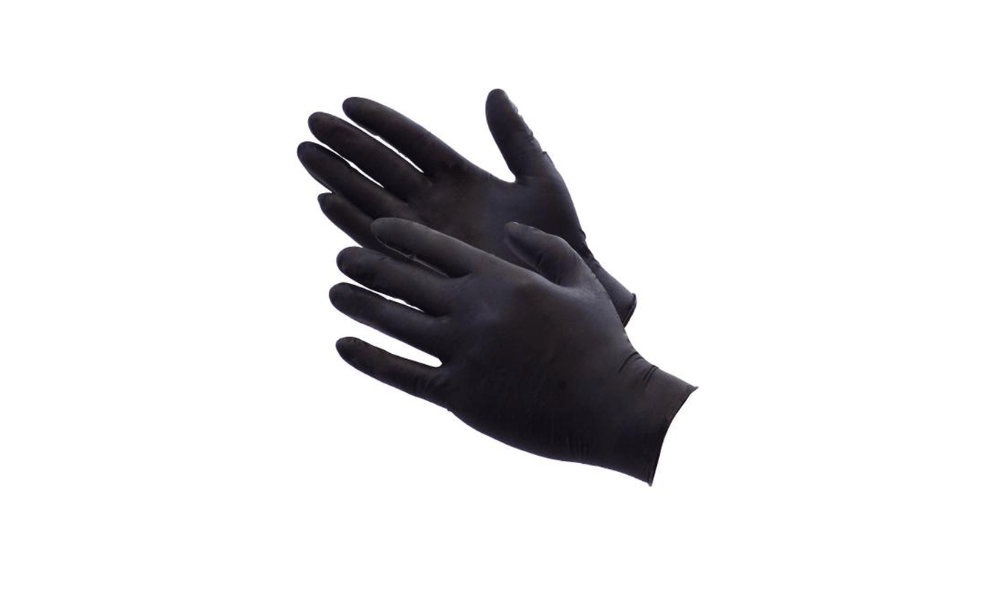Disposable Powder Free Black Vinyl Gloves (10 X 100)