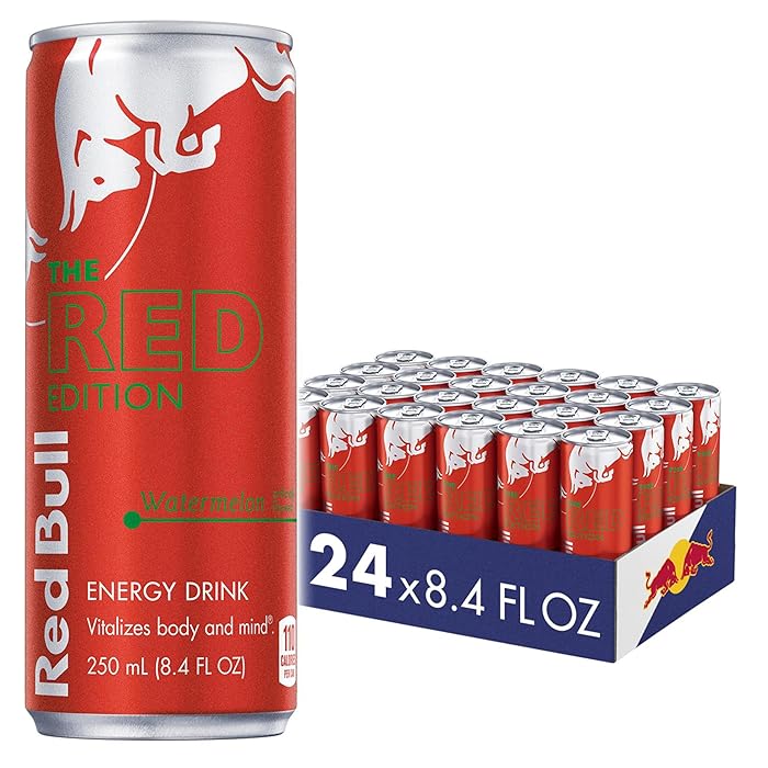 Red Bull The Red Edition Energy Drink Watermelon Cans - (24x250ml)
