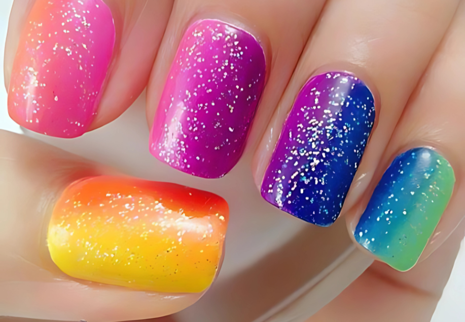 Rainbow Nail Art