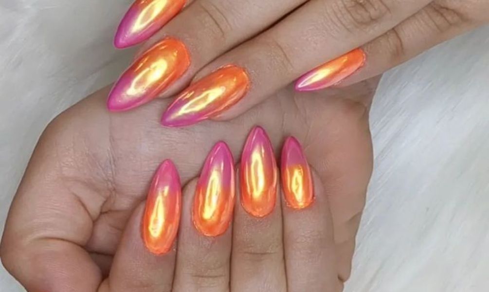 Sunset Ombre Nails