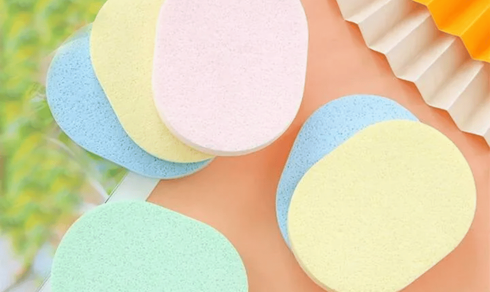 6 Pcs - Facial Cleansing and Makeup Remover Facial Sponge Facial Puf