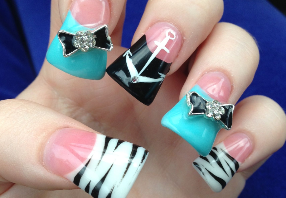 Wide Acrylic Nails
