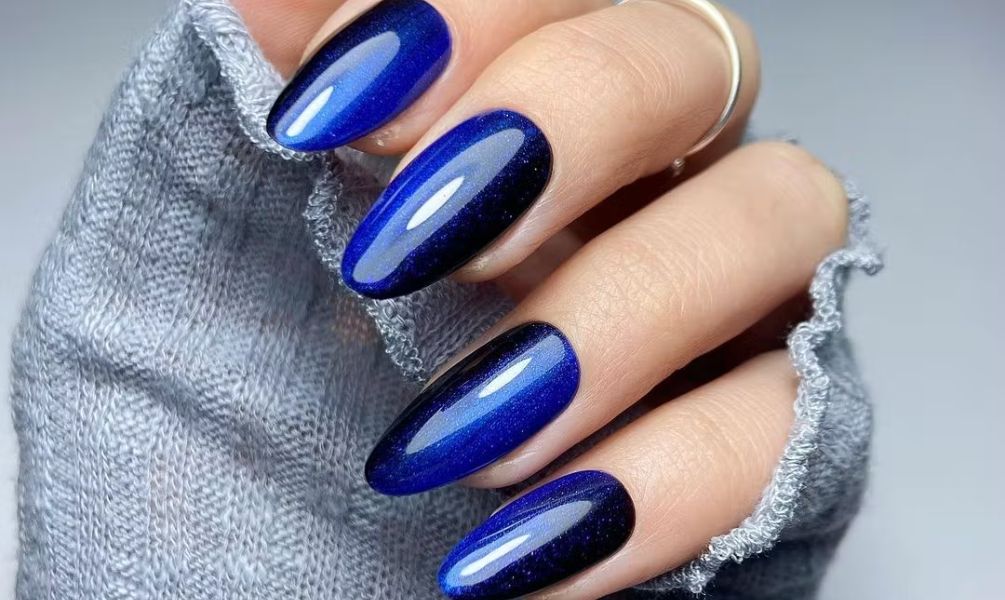 Blue Ombre Nails
