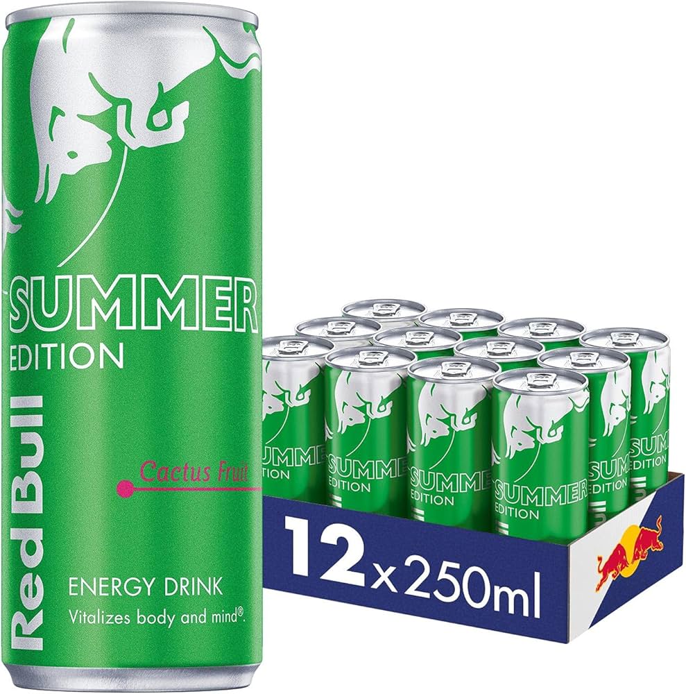 Red Bull Energy Drink Green Cans - (12x250ml)