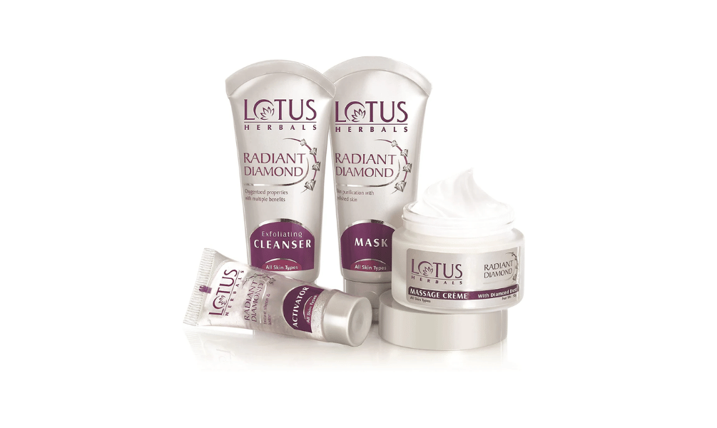 Lotus Radiant Diamond Facial Kit 4 Steps